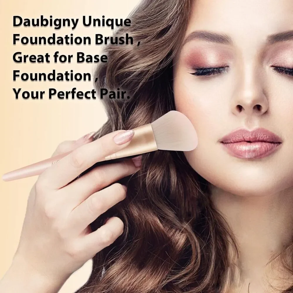 Daubigny 16Pieces Pink Complete Premium Synthetic Professional Makeup Brushes